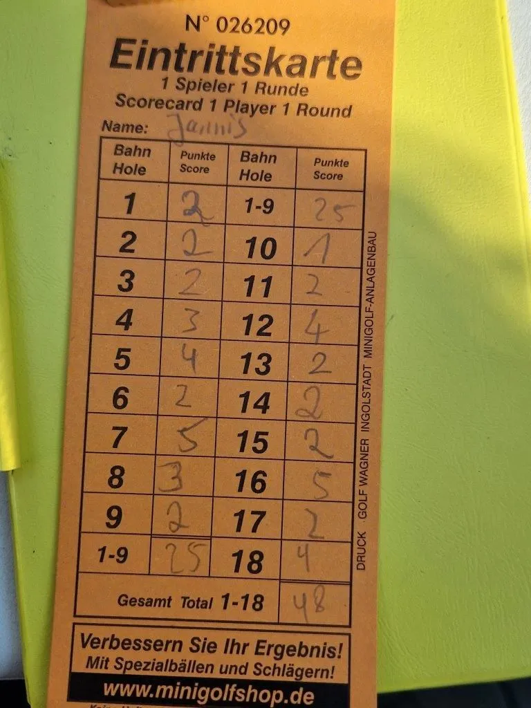 Minigolf statt Schach