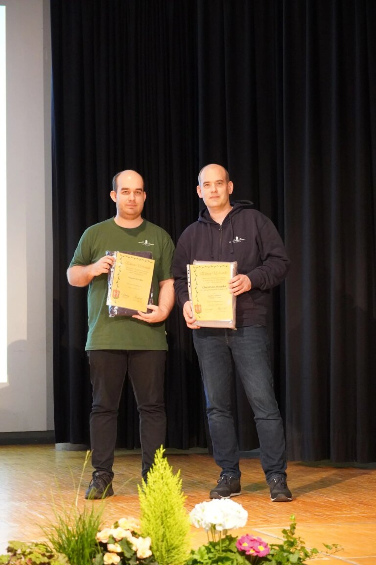 Sportlerehrung in Bünde mit Pascal und Christian
