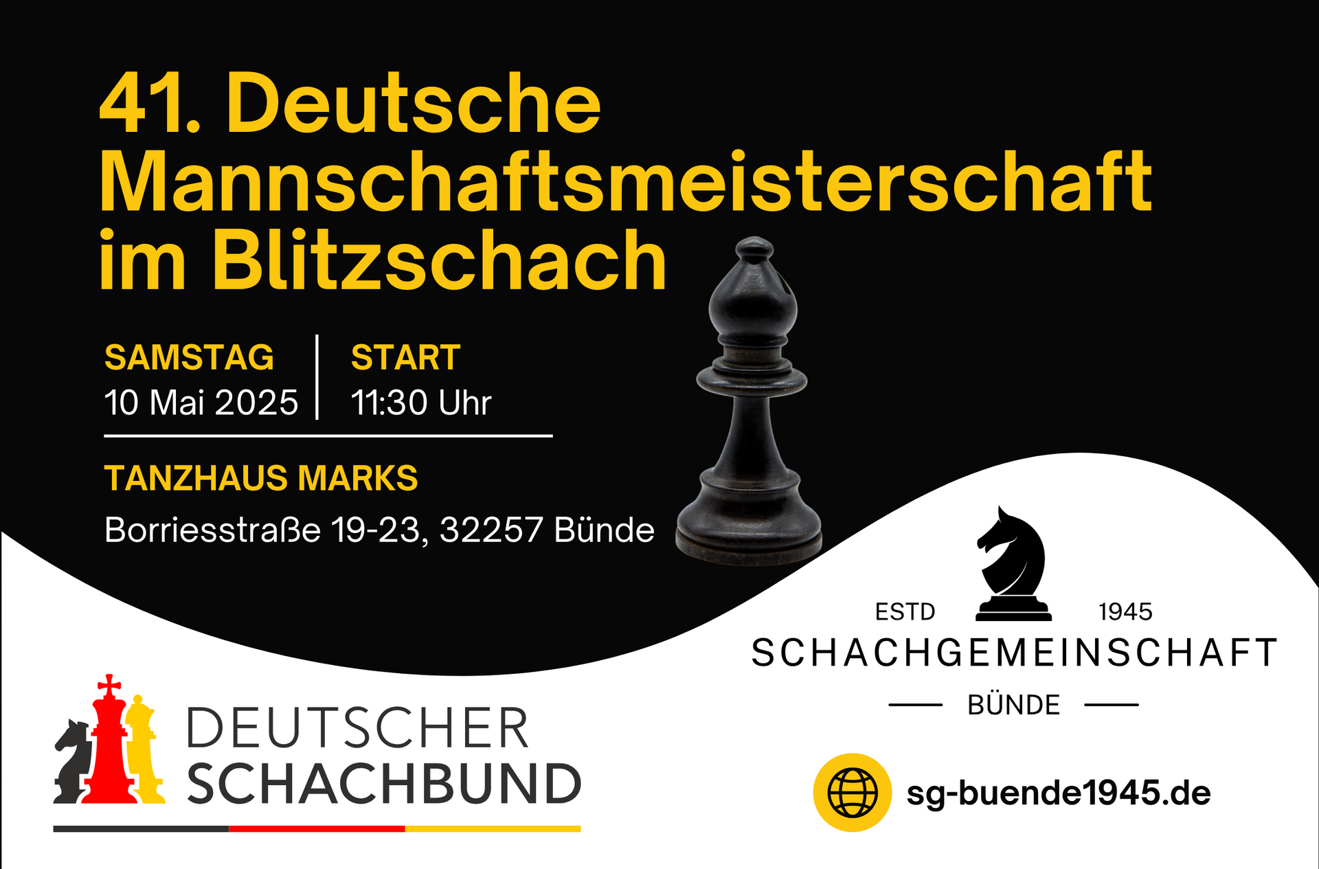 Deutsche Blitz-Mannschaftsmeisterschaft 2025 in Bünde